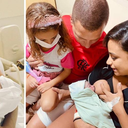 Marina Nascimento Gabriel Sousa, de 36 anos, deu à luz a Maria Helena no sábado (11), véspera do Dia das Mães