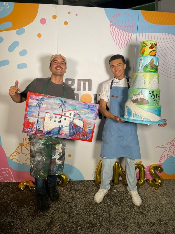 Artistas do ES fizeram quadro e bolo especiais para o Em Movimento