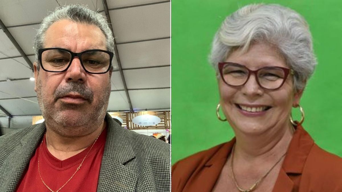 Hélio Costa Novais e Célia Tavares, pré-candidatos a prefeito de Cariacica por PV e PT, respectivamente