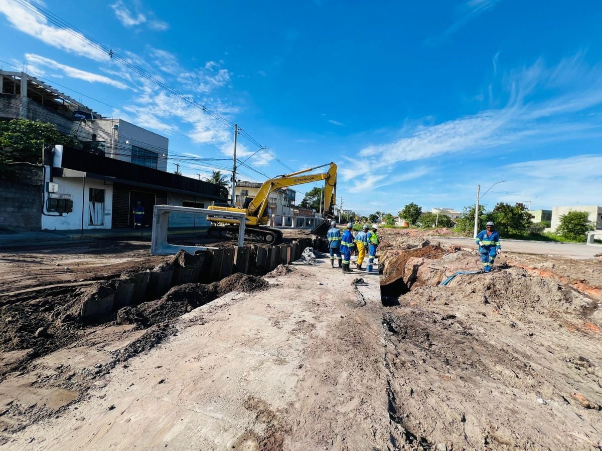 Obras do Fundo Cidades - adaptação dos municípios às mudanças climáticas - Macrodrenagem do Canal do Congo, em Vila Velha