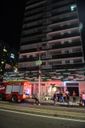 Incêndio atingiu apartamento na Rodovia do Sol em Vila Velha; prédio foi evacuado(Vitor Jubini/A Gazeta)