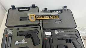 Das sete armas furtadas, duas foram recuperadas pela PC