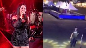  Dayane Oliveira comoveu internautas ao cantar só para o pai na plateia