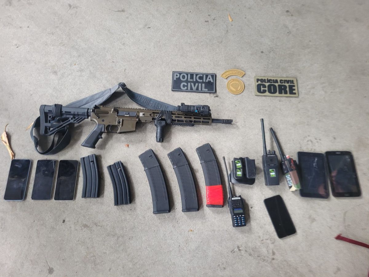 Fuzil apreendido com Marujo