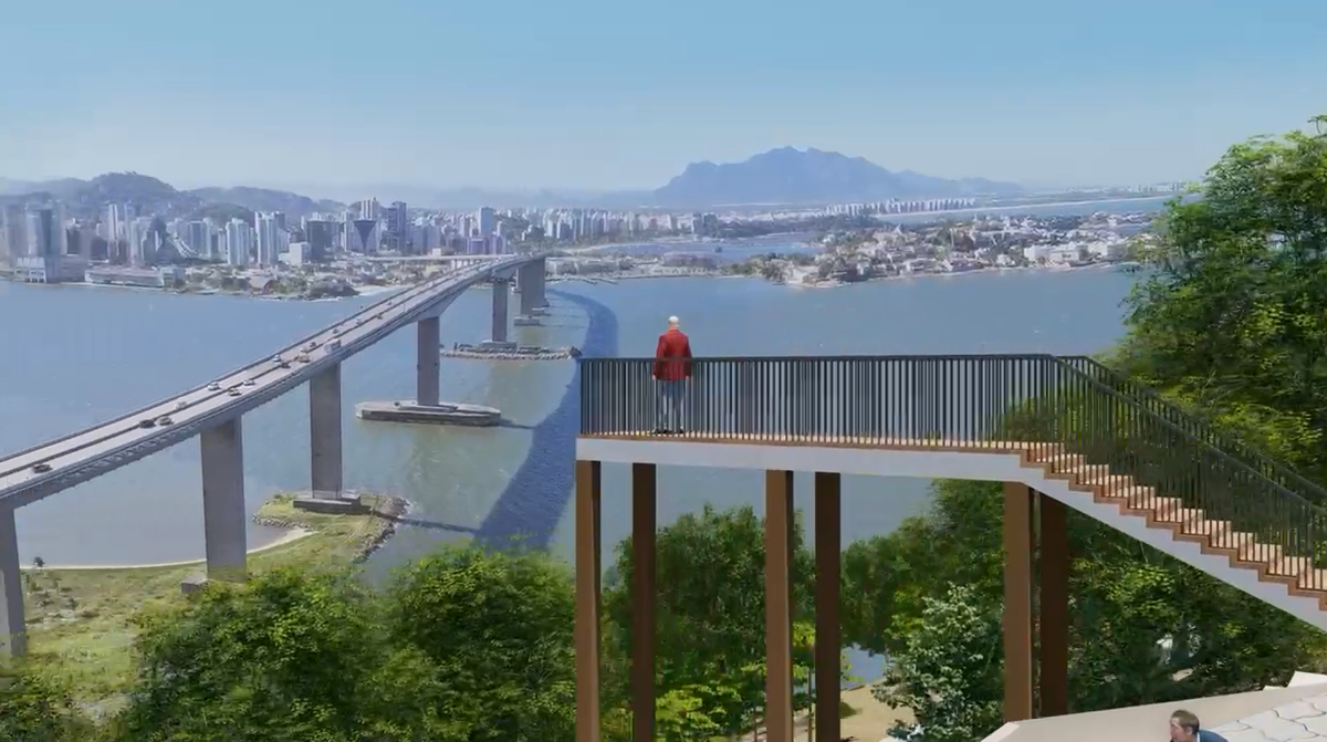 Vila Velha 489 anos: vídeo mostra projeto com mirantes e bondinho no Morro do Moreno por Reprodução | Prefeitura de Vila Velha