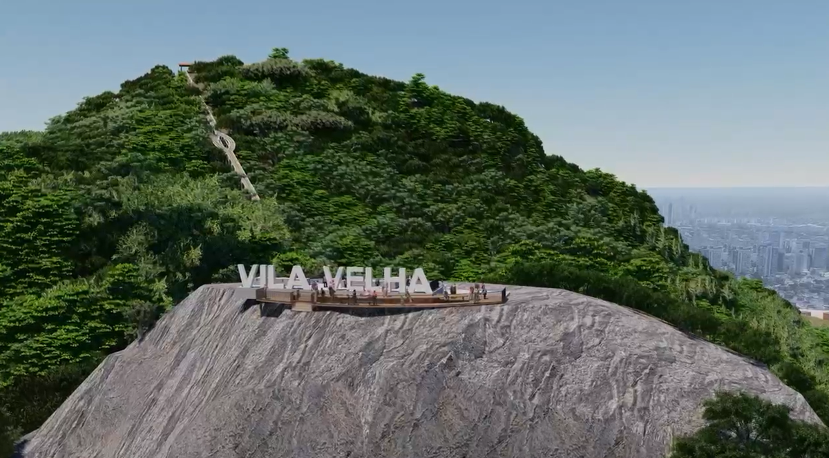 Vila Velha 489 anos: vídeo mostra projeto com mirantes e bondinho no Morro do Moreno por Reprodução | Prefeitura de Vila Velha