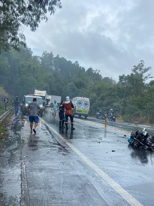 Grave acidente com morte na BR 101, em Aracruz por Reprodução/Redes Sociais