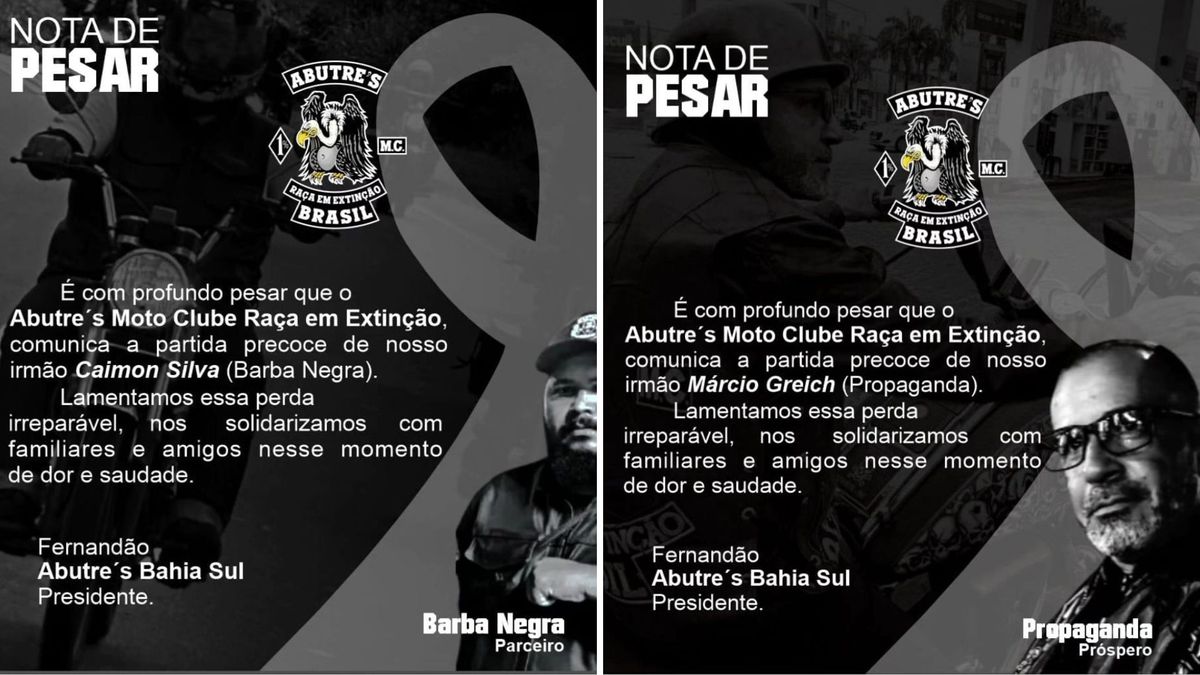 Grupo de motociclistas lamenta mortes após acidente na BR 101 em Aracruz