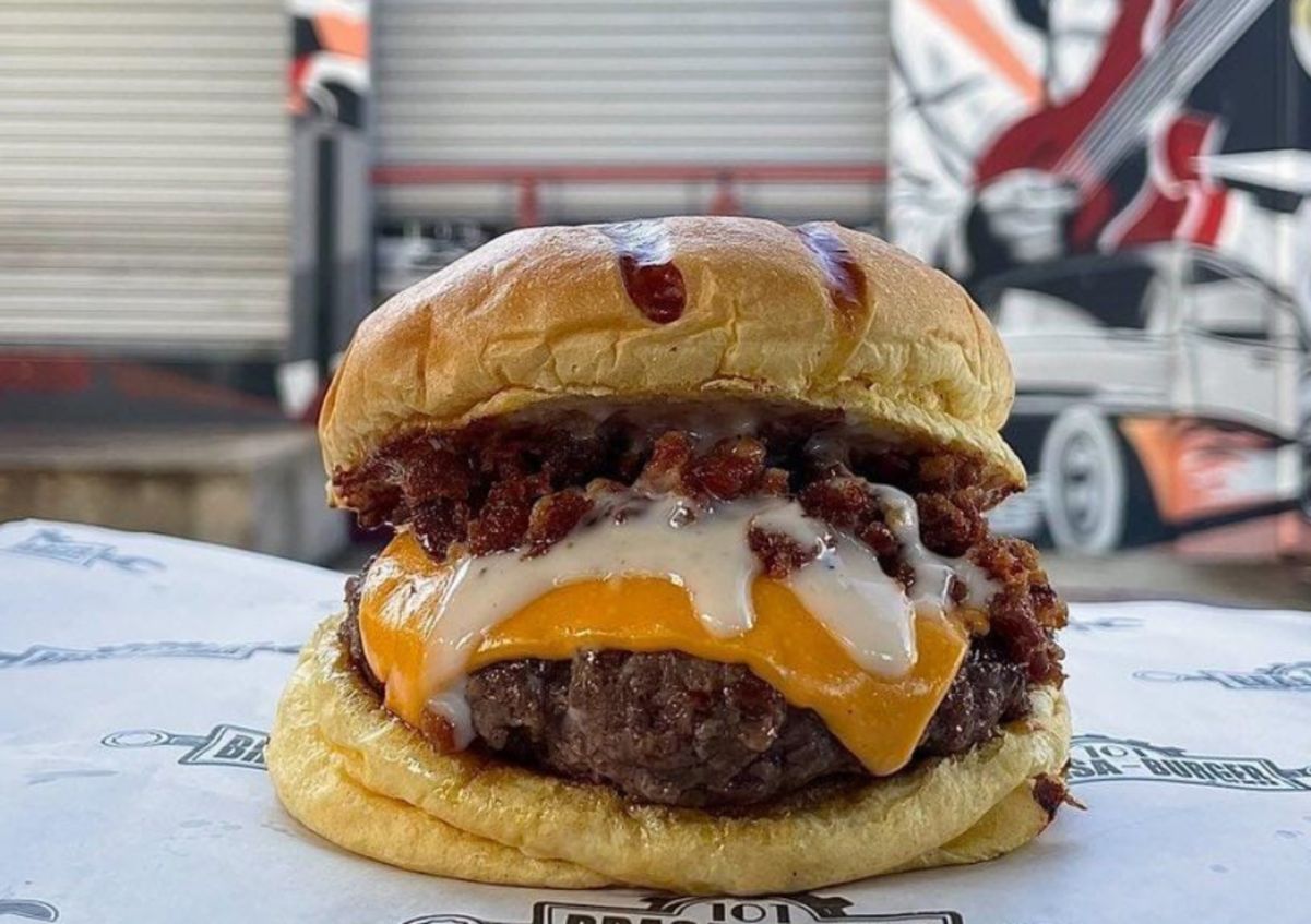 Hambúrguer do 101 Brasa Burger no Dia Mundial do Hambúrguer 2024