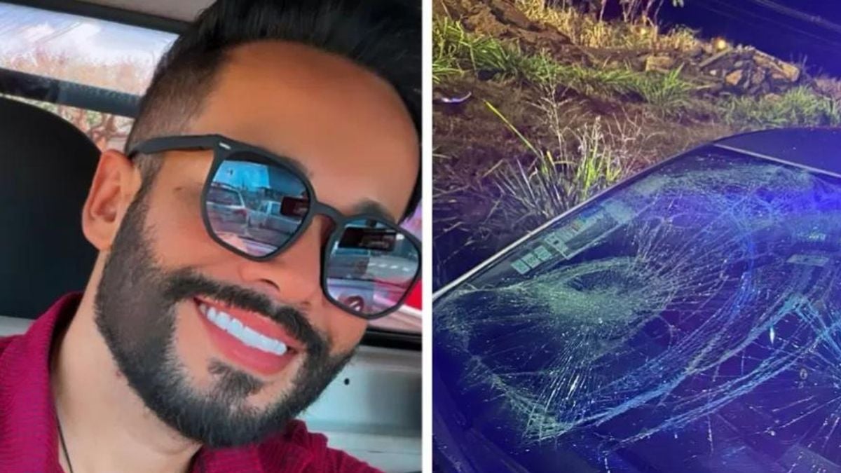 O cantor Athos Prado foi atropelado enquanto socorria um motociclista que também sofreu acidente