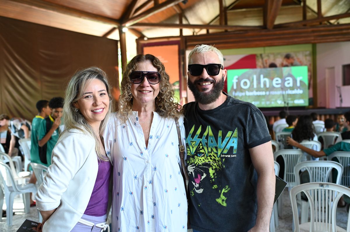 Gisela Rosa, Noila Nakibar e André Leão