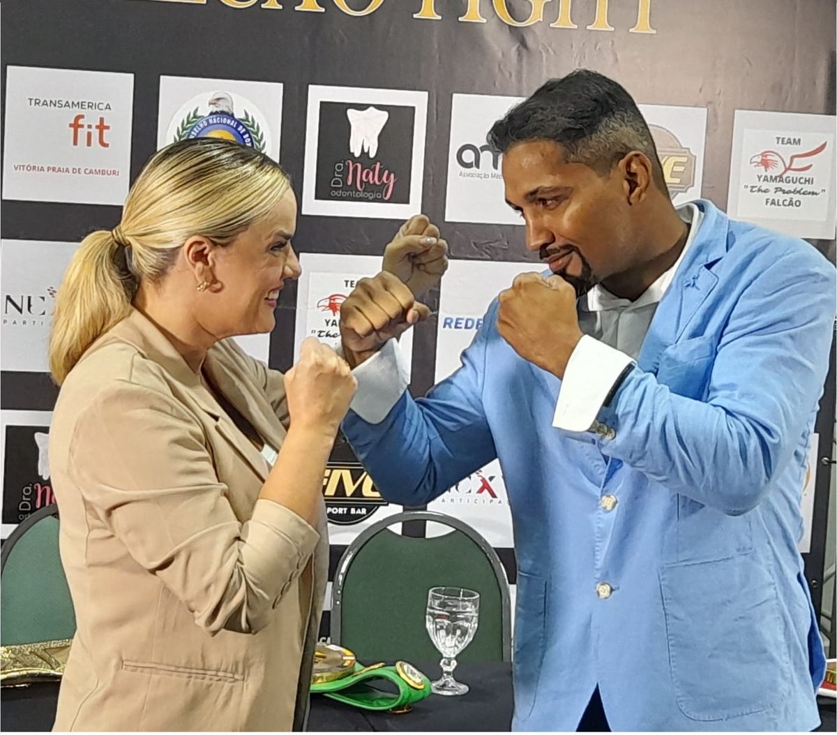 Natália Arantes e Yamaguchi Falcão são os realizadores de torneio de boxe, que será realizado em Vitória