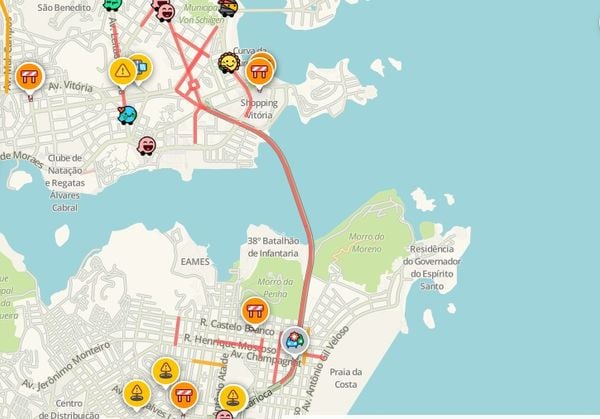 Acidente na Terceira ponte congestiona trânsito em Vitória e Vila Velha
