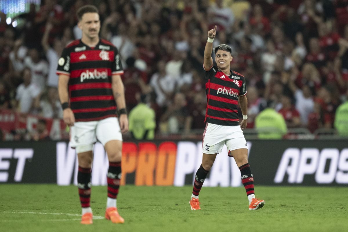 Luiz Araújo marcou os dois gols da vitória do Flamengo sobre o Grêmio
