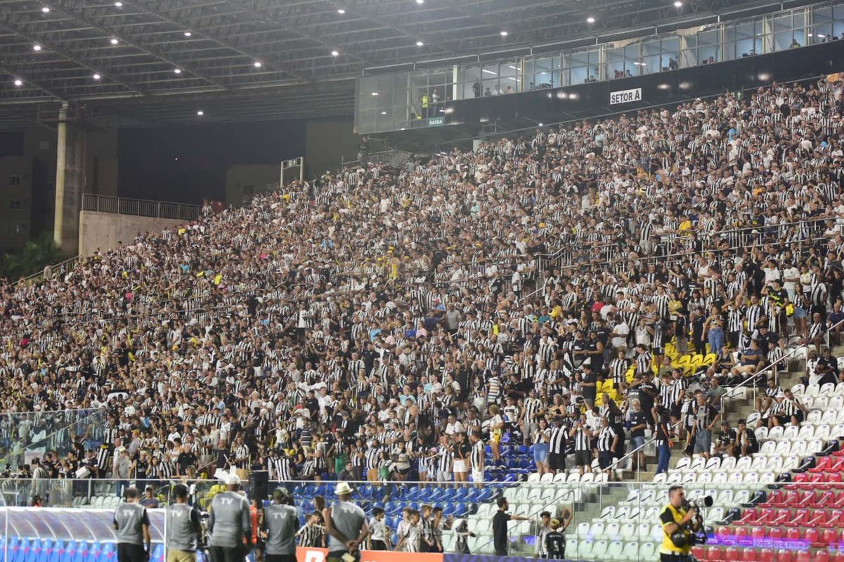 Botafogo vence o Grêmio e assume a liderança do Campeonato Brasileiro em noite de festa da torcida capixaba no Kleber Andrade por Carlos Alberto Silva/A Gazeta