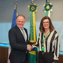 A presidente da Petrobras, Magda Chambriard, esteve em Vitória para participar de um evento organizado pela Federação das Indústrias do Espírito Santo
