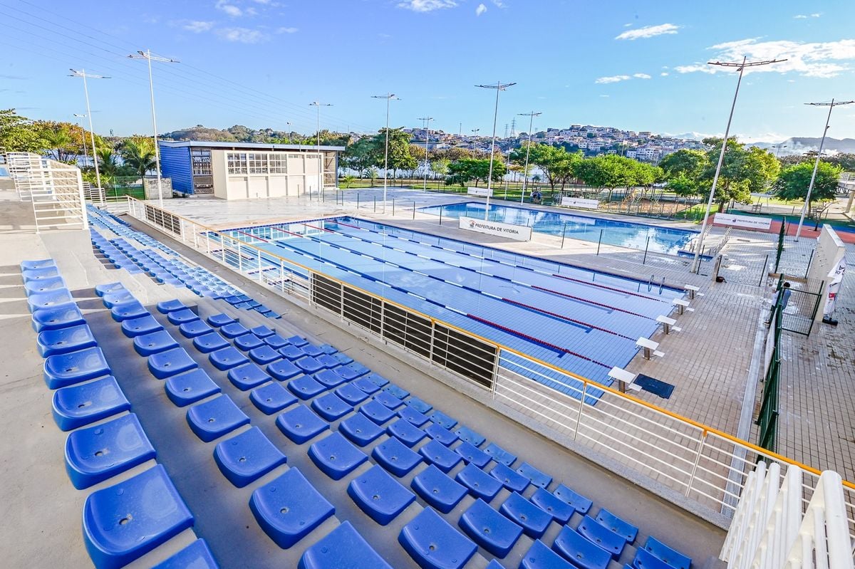 Piscinas do Tancredão, em Vitória, foram reinauguradas por Leonardo Silveira/PMV