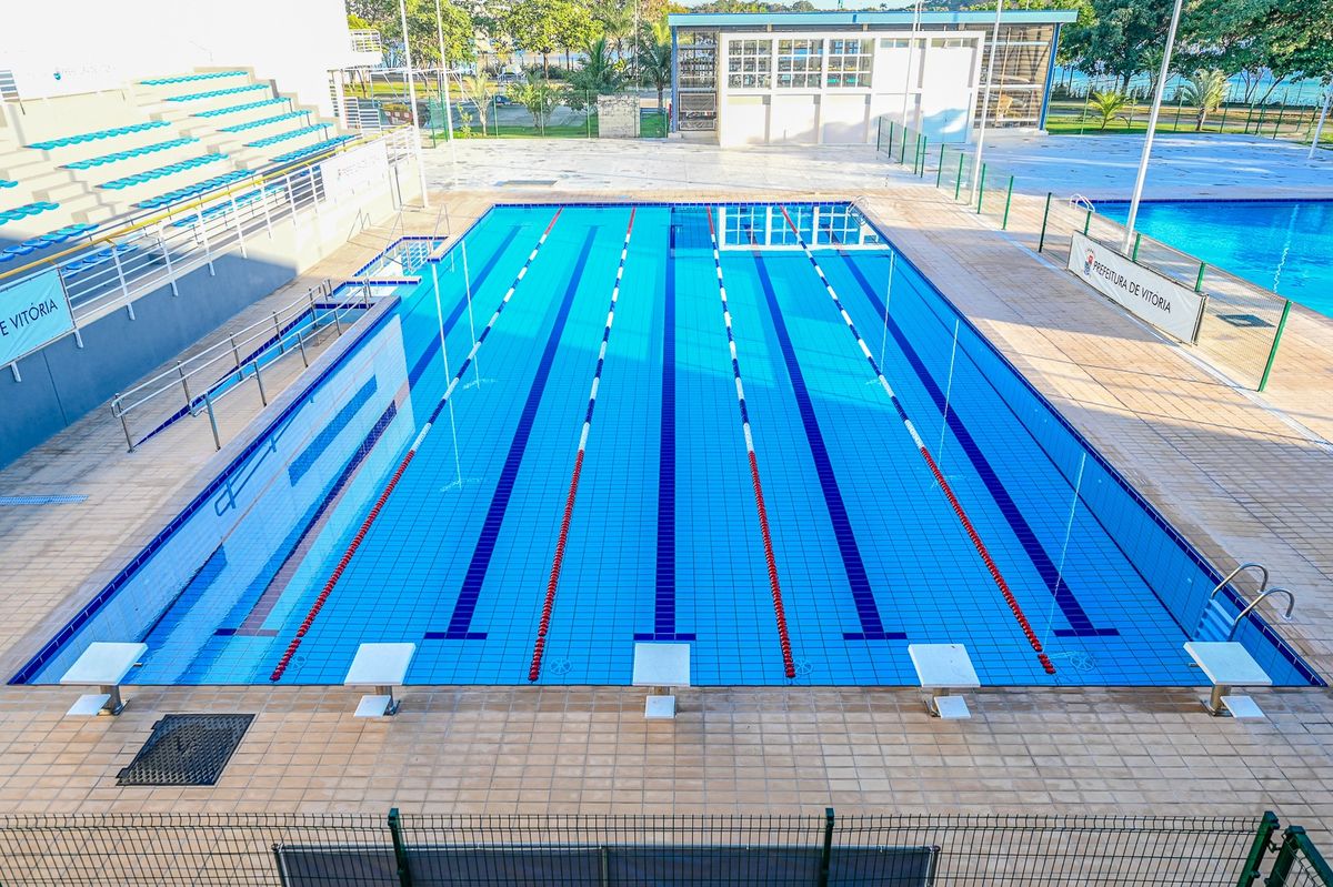 Piscinas do Tancredão, em Vitória, foram reinauguradas por Leonardo Silveira/PMV