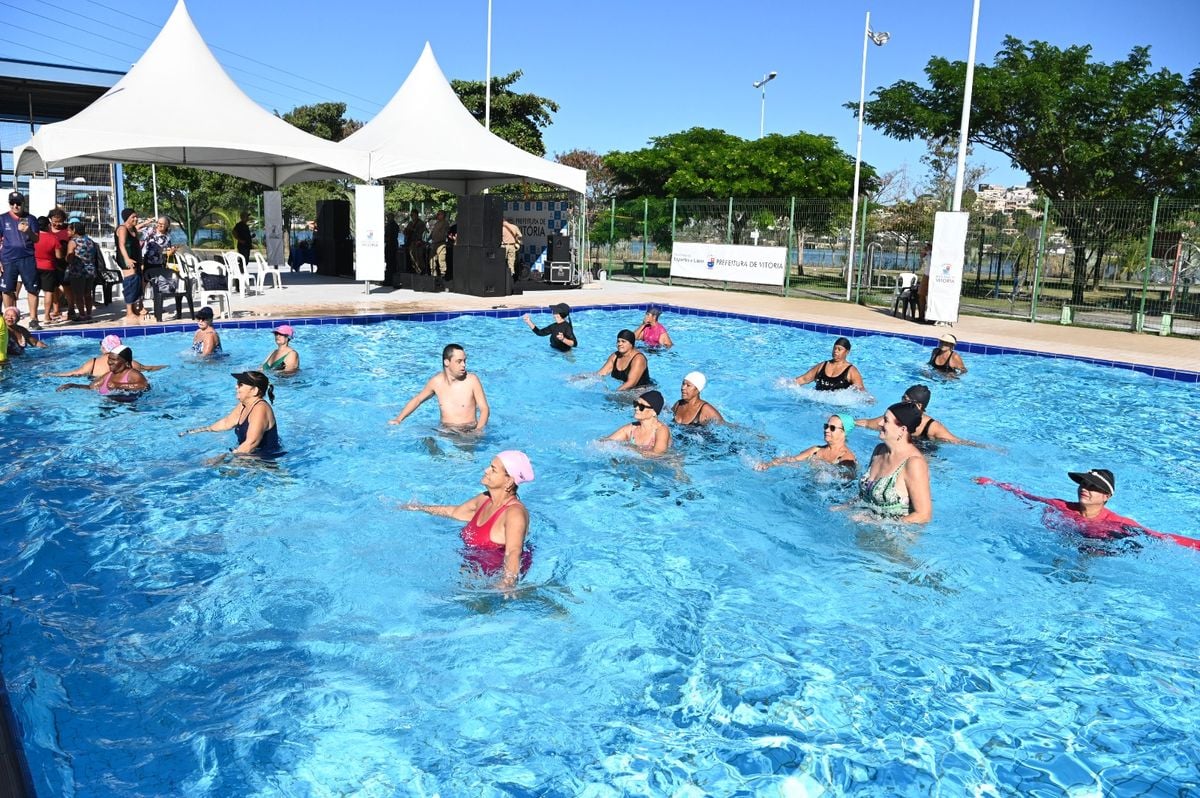 Piscinas do Tancredão, em Vitória, foram reinauguradas por Leonardo Silveira/PMV