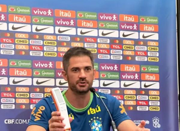 Guilherme Passos e o equipamento que vai medir o rendimento dos atletas