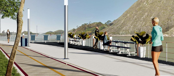 Projeção da Avenida Beira-Mar após obras de reurbanização por Divulgação / PMV