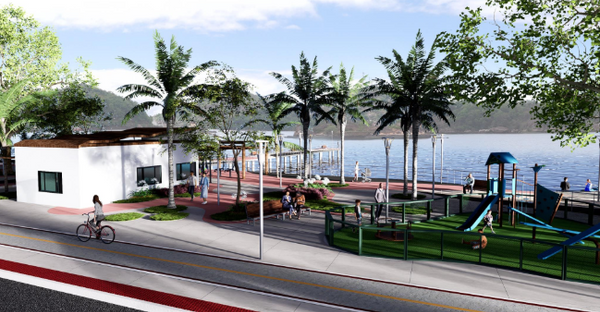 Projeção da Avenida Beira-Mar após obras de reurbanização por Divulgação / PMV