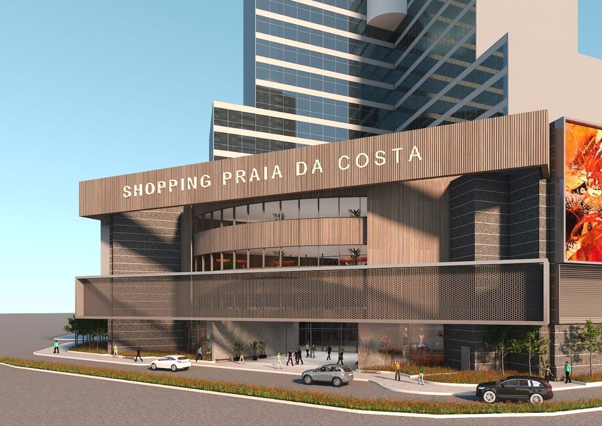 Como vai ficar a nova fachada do Shopping Praia da Costa