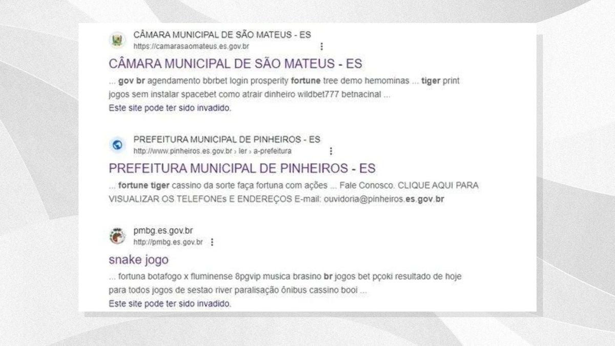 Prefeituras de São Mateus, Pinheiros e baixo Guandu. A de São Mateus sinaliza a possível invasão