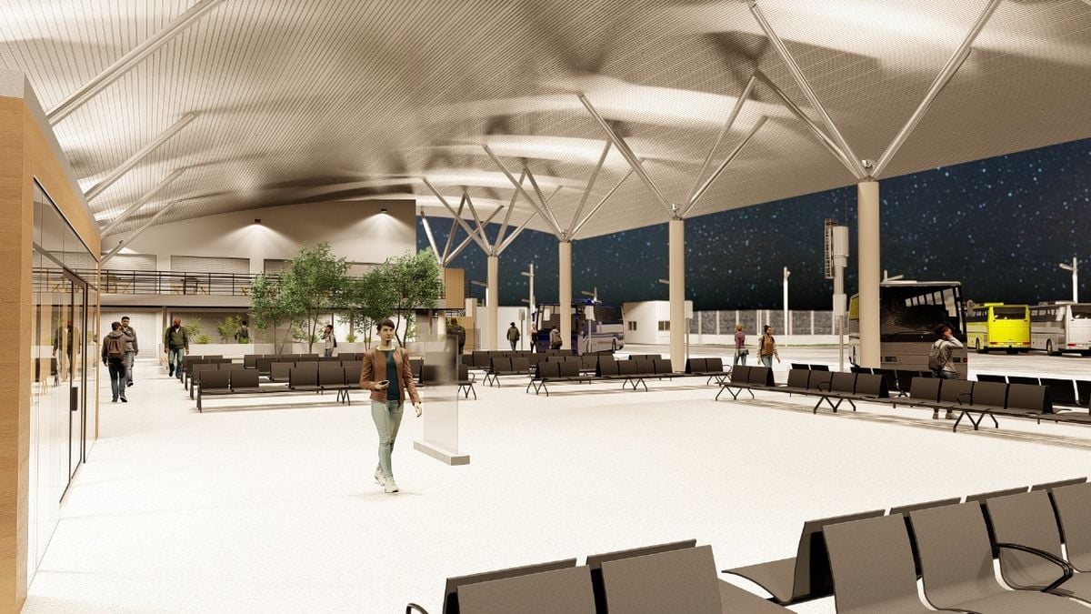 Projeto da futura rodoviária de Linhares por Prefeitura de Linhares