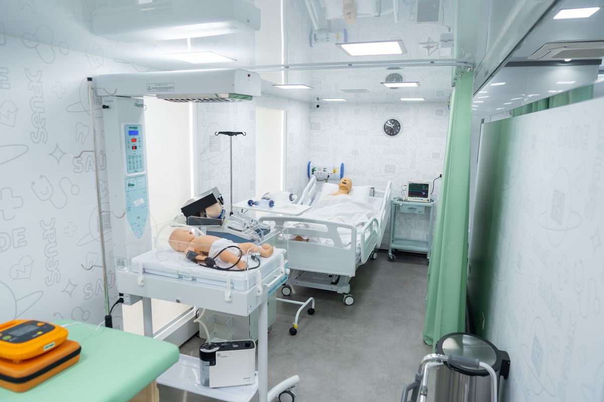 A nova Unidade Móvel do Senac-ES vai atender os cursos de Enfermagem, Estética e Saúde Bucal por Reprodução/Senac-ES