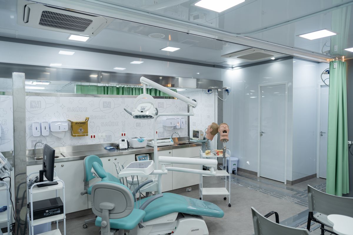 A nova Unidade Móvel do Senac-ES vai atender os cursos de Enfermagem, Estética e Saúde Bucal por Reprodução/Senac-ES