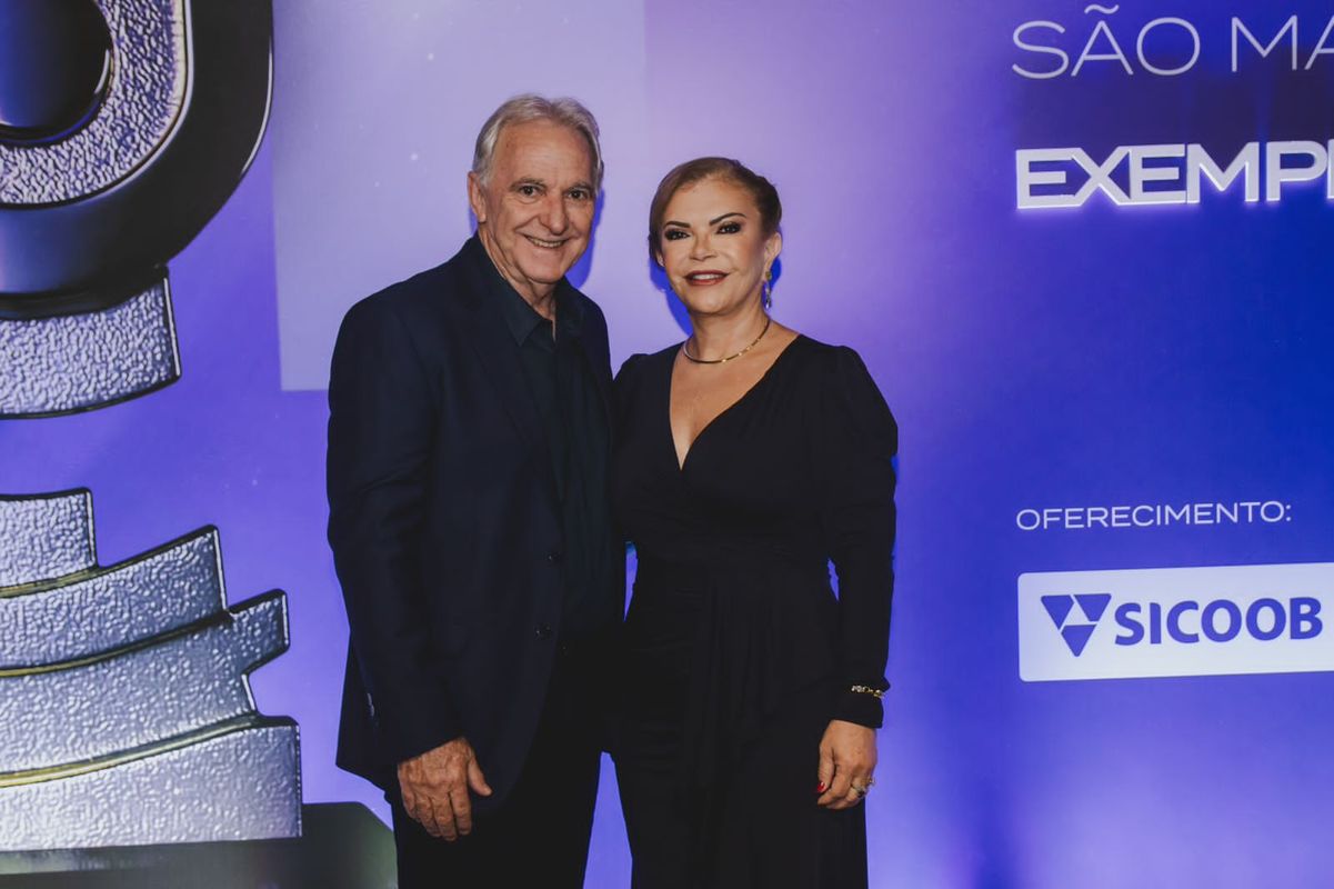 Amadeu Boroto, diretor da Boroto Calçados, e esposa.