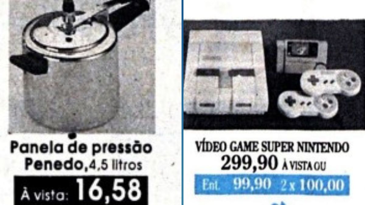 Anúncio em A Gazeta em 1994 com camisa do Brasil