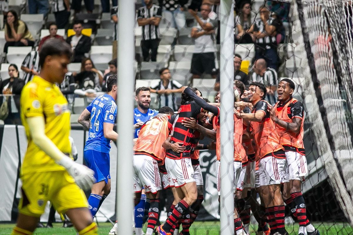 Flamengo venceu o Atlético-MG com tranquilidade na Arena do Galo, em Belo Horizonte