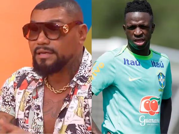 Naldo (à esquerda) afirma ter sido coach do jogador Vini Jr. 