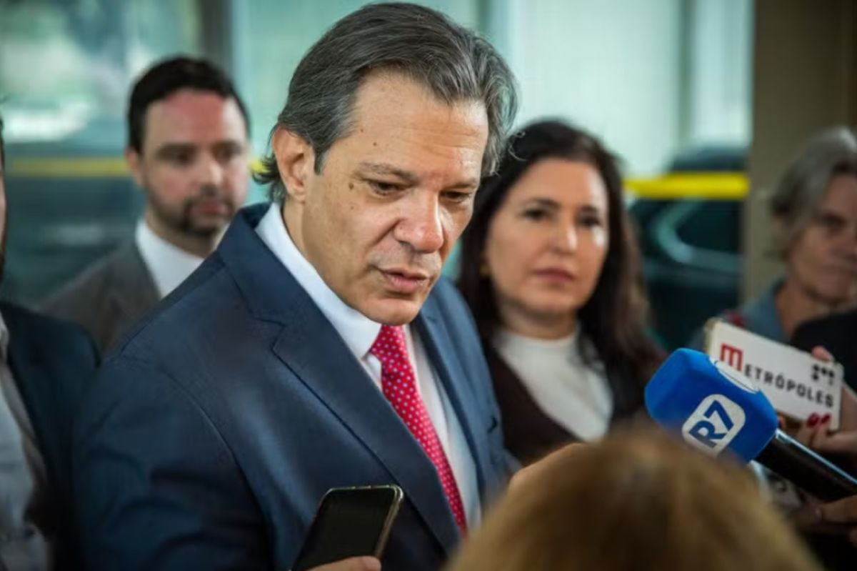 O ministro da Fazenda, Fernando Haddad