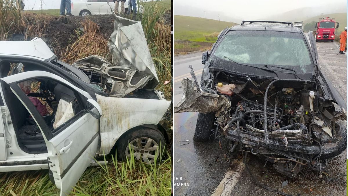 Acidente envolveu dois carros 