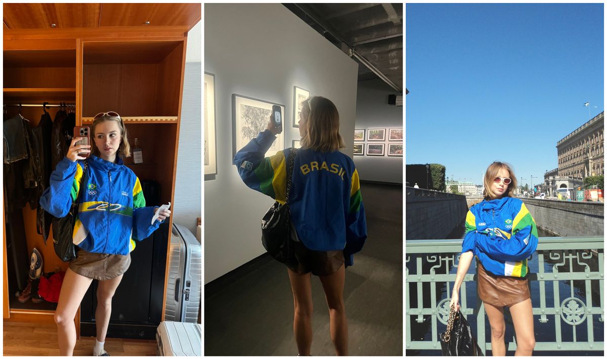 Isa Scherer usou o casaco olímpico do pai, o ex-nadador Xuxa