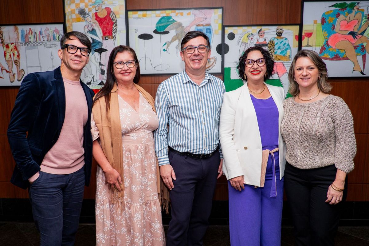 Leonardo Davel, Elisangela Bridi, Richardson Schmittel, Rosângela Surlo e Dianimer Dutra