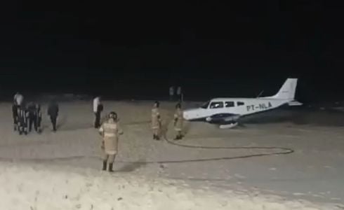 José Carlos Rizk Filho conta detalhes do pouso emergencial que o piloto do avião em que ele estava precisou fazer em uma praia após o motor da aeronave parar de funcionar