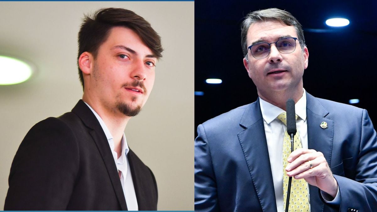 Jair Renan e o senador Flávio Bolsonaro, filhos do ex-presidente Jair Bolsonaro