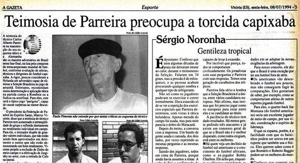 Veja como foi a torcida capixaba na Copa do Mundo de 1994 por Cedoc/A Gazeta