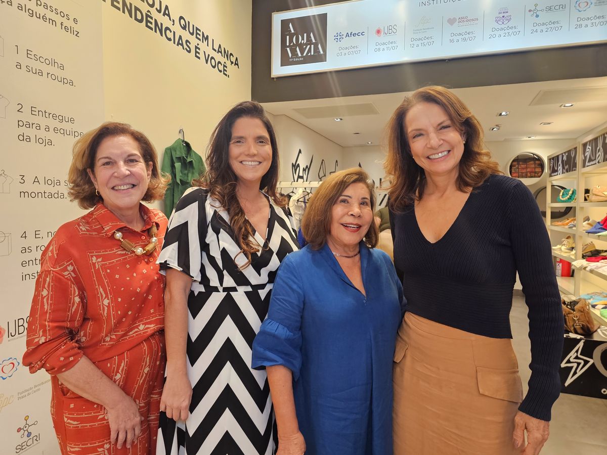 Anette Musso, Paula Pazolini, Luzia Toledo e Naciene Vicente