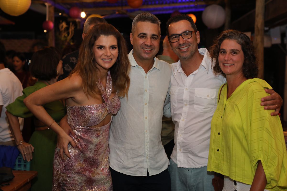 Camila Pitanga Salim, Alexandre Pinheiro, Álvaro Vargas e Flávia Salim