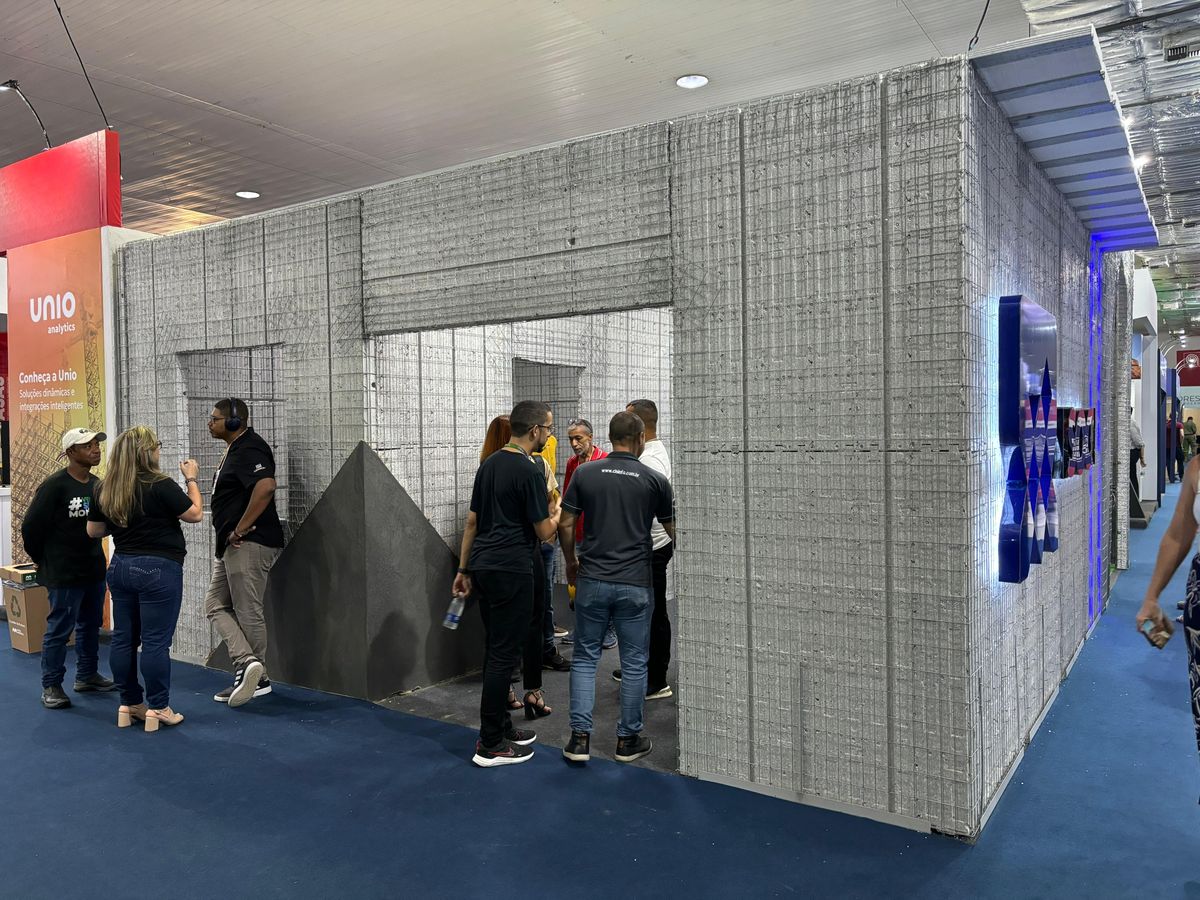 Estrutura da Isocil na Feira é feita de EPS, material reciclável e prático