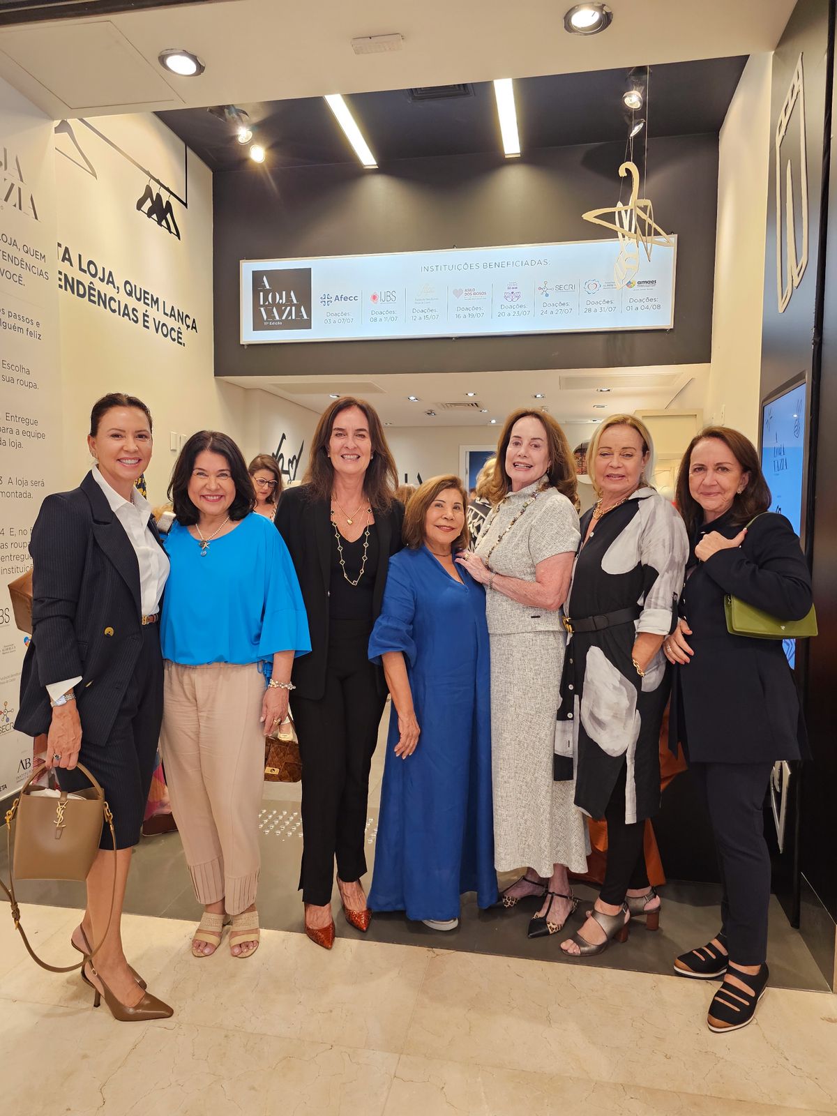 Heliene Del Esposti, Rita Tristão, Beatriz Oliveira Santos, Luzia Toledo, Diana Murad, Rita Garajau e Penha Daher