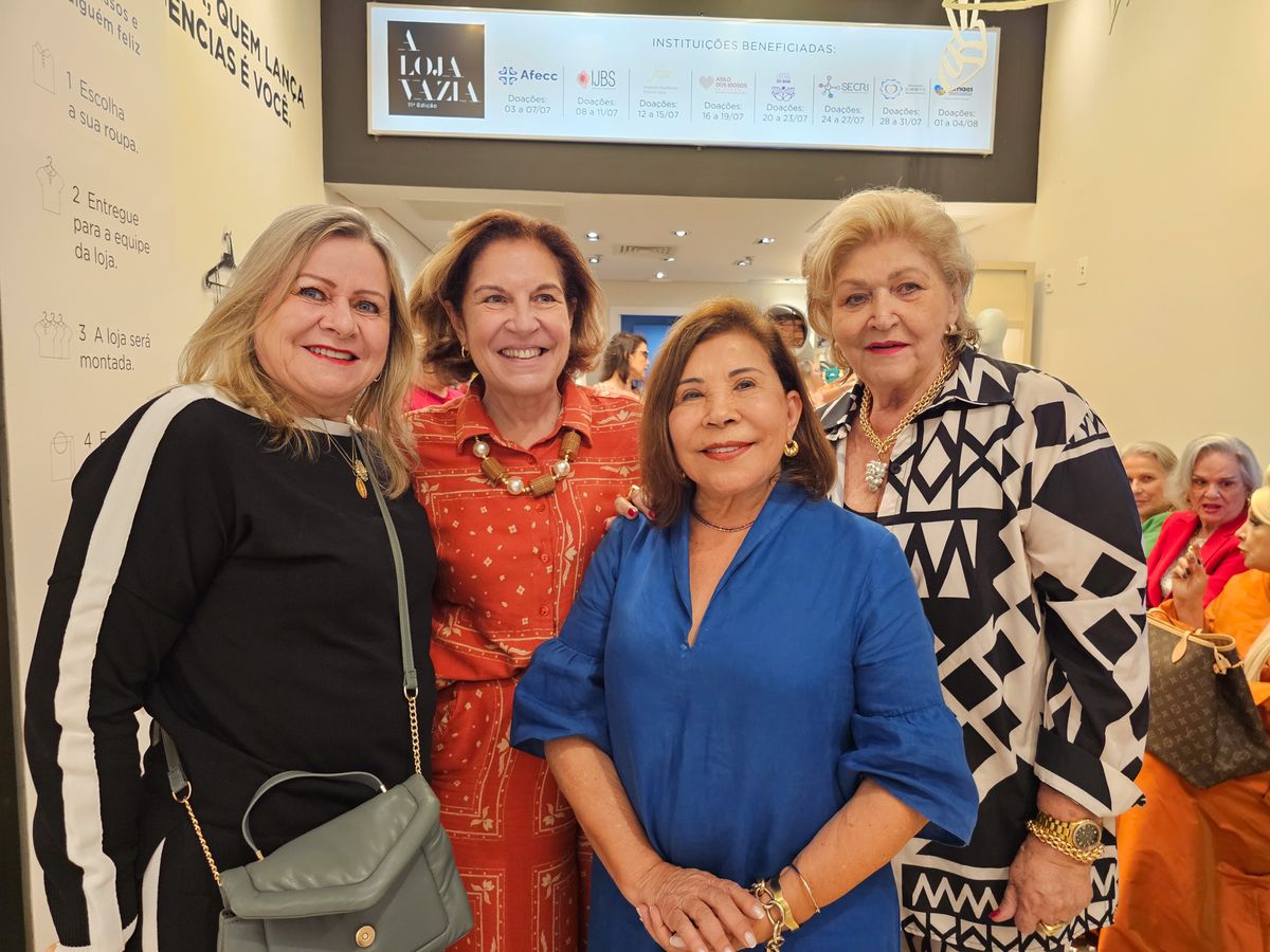 Jurema Tonini, Anette Musso, Luzia Toledo e Regina Pagani
