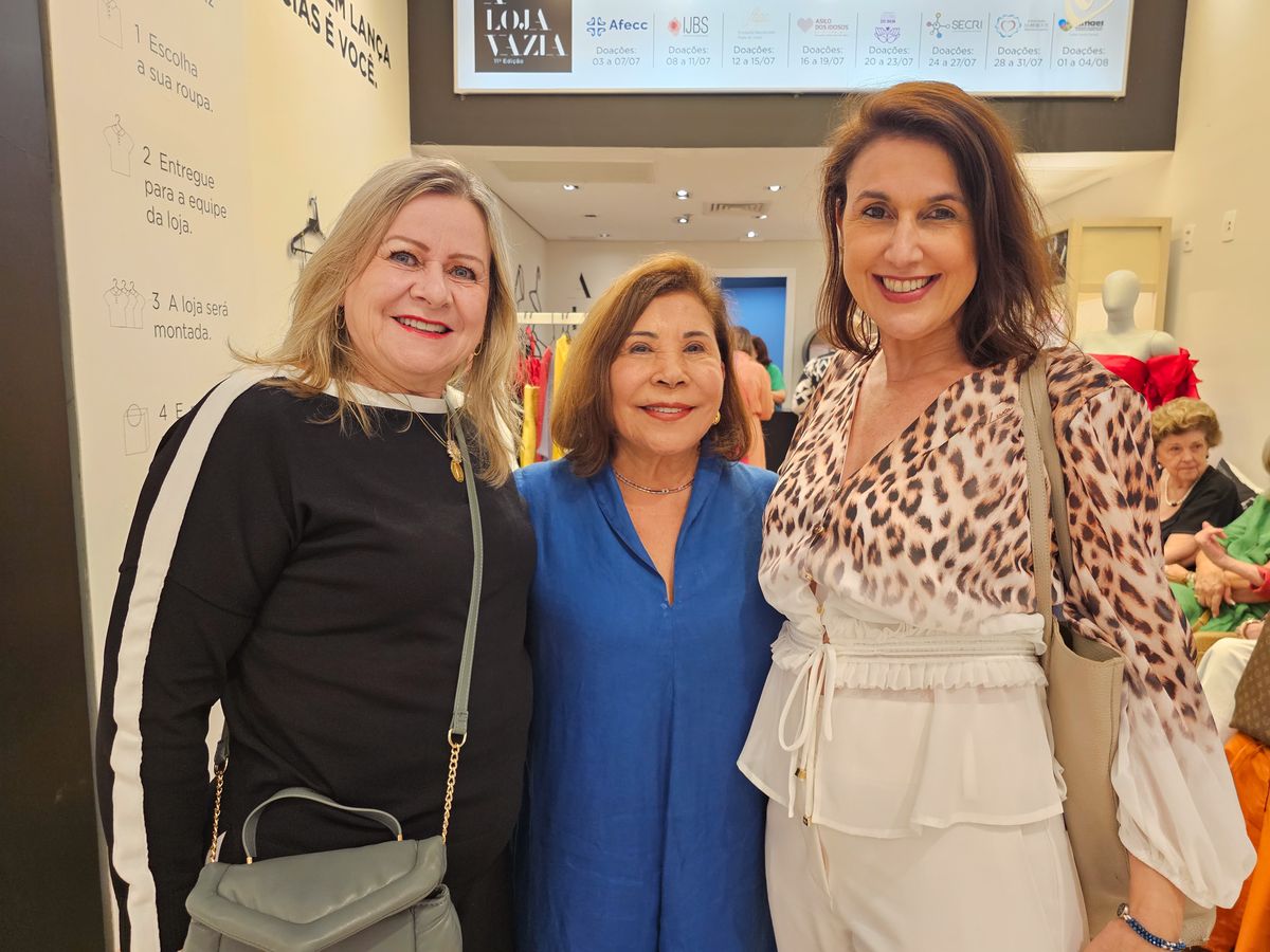 Jurema Tonini, Luzia Toledo e Renata Rasseli