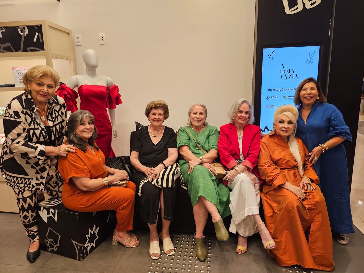 Regina Pagani, Angela Gomes, Heloisa Monjardim, Eliana Castro, Regina Prates e Luzia Toledo