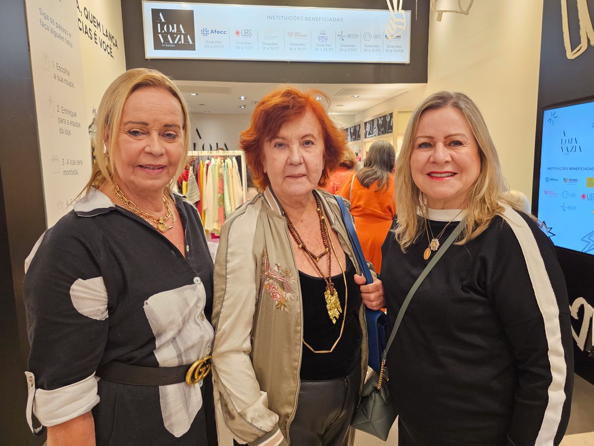 Rita Garajau, Salette Freitas e Jurema Tonini 